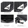 Custom Logo Brand Black Plaid PU Leather Casual Small Square Sling Shoulder Bags Luxury Business CrossBody Bag for Men