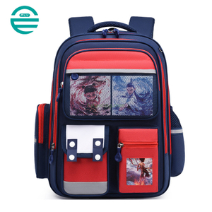 Custom Logo Printed Girl Waterproof Anime Stationery Large Capacity Children Student Backpack Kids School Bag
