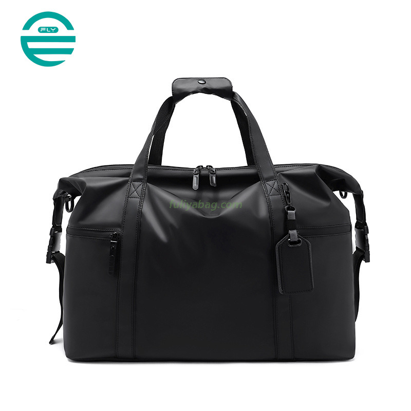 Custom Logo Black Modern Outdoor Large Capacity Fitness Dry and Wet Separation Travel Bags Men Luggage Duffel Bag