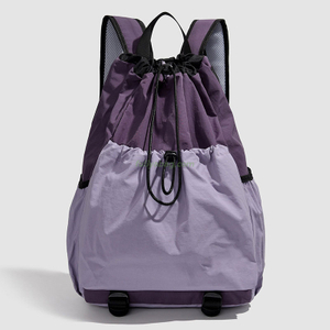 Unisex Fashionable Waterproof Lining Casual Travel School Use Lightweight Outdoor Cycling Backpack Sport Drawstring Bag