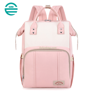BSCI Factory Multifunctional Waterproof Convertible Nappy Baby Care Bag Mommy Backpack With Changing Station