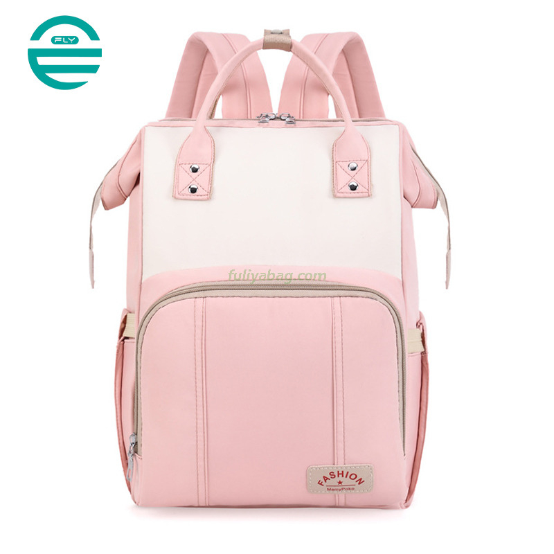 BSCI Factory Multifunctional Waterproof Convertible Nappy Baby Care Bag Mommy Backpack With Changing Station