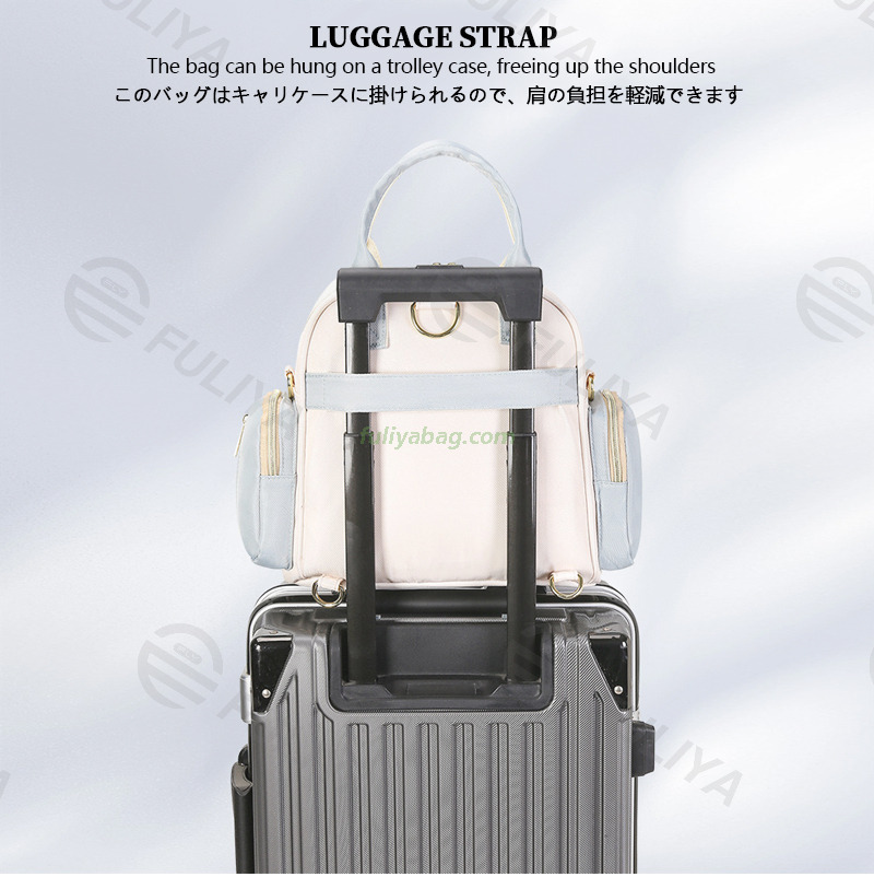 Stylish Hand Held Maternity Hospital Bag Large Capacity Multi Function Travel Mother Diaper Tote Bag Portable Mommy Bag