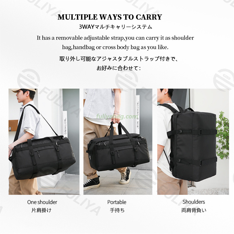 Custom Logo Multi-Purpose Large Capacity Oxford Dry Wet Separation Duffel Bag Waterproof Sports Travel Gym Bag Backpack