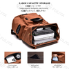 Fashionable Unisex Men School Drawstring Closure Backpack Large Capacity Leisure Outdoors Casual Laptop Rucksack