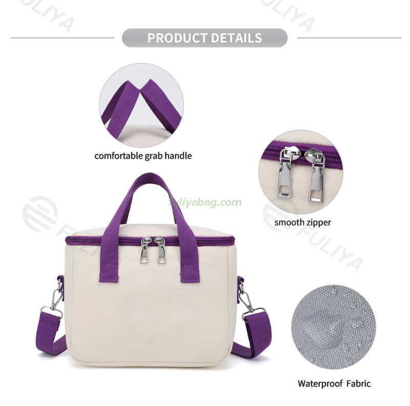 Reusable Adults Men Women Lunch Box Waterproof Crossbody Tote Insulated Cooler Bag Portable Storage Bag for Mothers