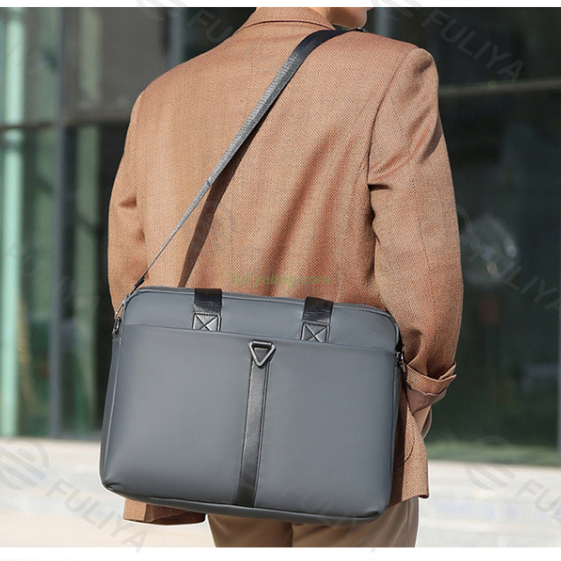 Custom Logo Waterproof Men Laptops Notebook Messenger Bag Pu Leather Crossbody Bag Business Briefcases for Lawyers