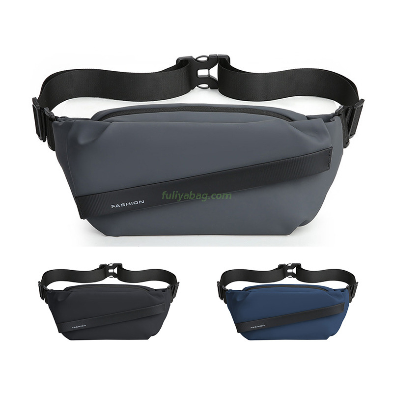 Custom Fancy Small Crossbody Sling Bag Fashion Travel Sports Men's Single Shoulder Messenger Waist Chest Pack Bag