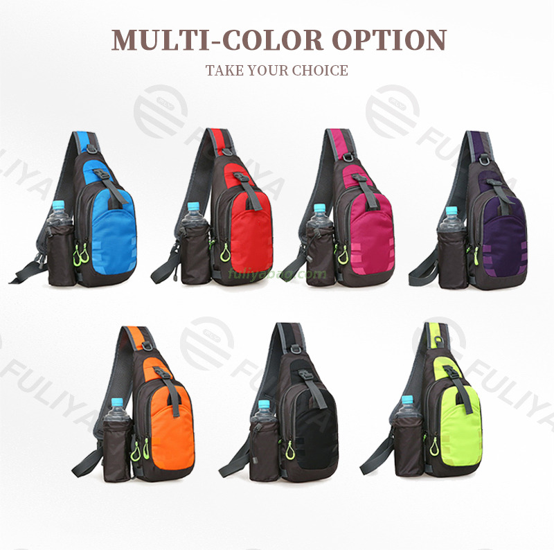 Custom Logo New Sports Casual Chest Bag Outdoor Unisex Summer Men's Sling Bag Travel Crossbody Bag With Water Bottle