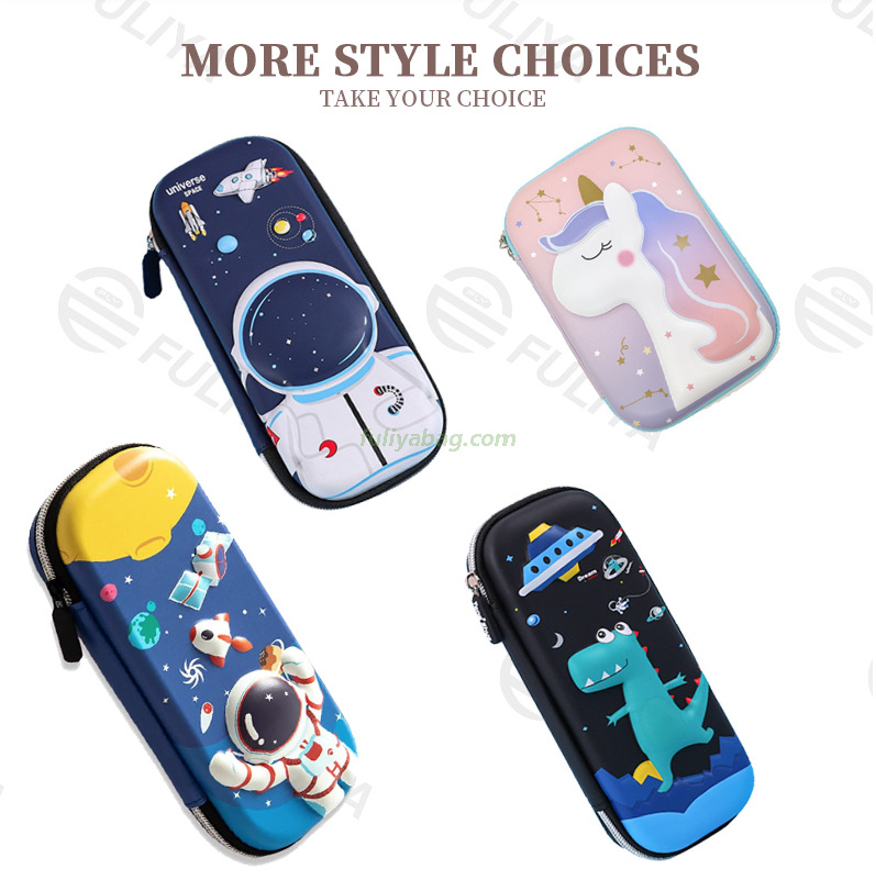 Custom Design Print School Stationery Pencil Box Bag Cartoon Anime Cute Pencil Case Zipper Bag for Boys Girls