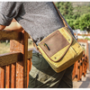 Custom Vintage Waterproof Crossbody Single Shoulder Bag Luxury Canvas Business Messenger Bag for Men