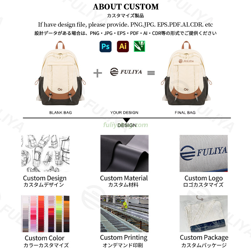 Custom Factory Wholesale Casual Backpack Junior High Students Large Capacity Hiking Bag Durable School Bag Backpack