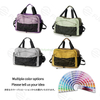 Custom Adjustable Strap Wet Dry Separation Gym Sports Travel Bag Expandable Gym Duffel Bag With Shoe Compartment