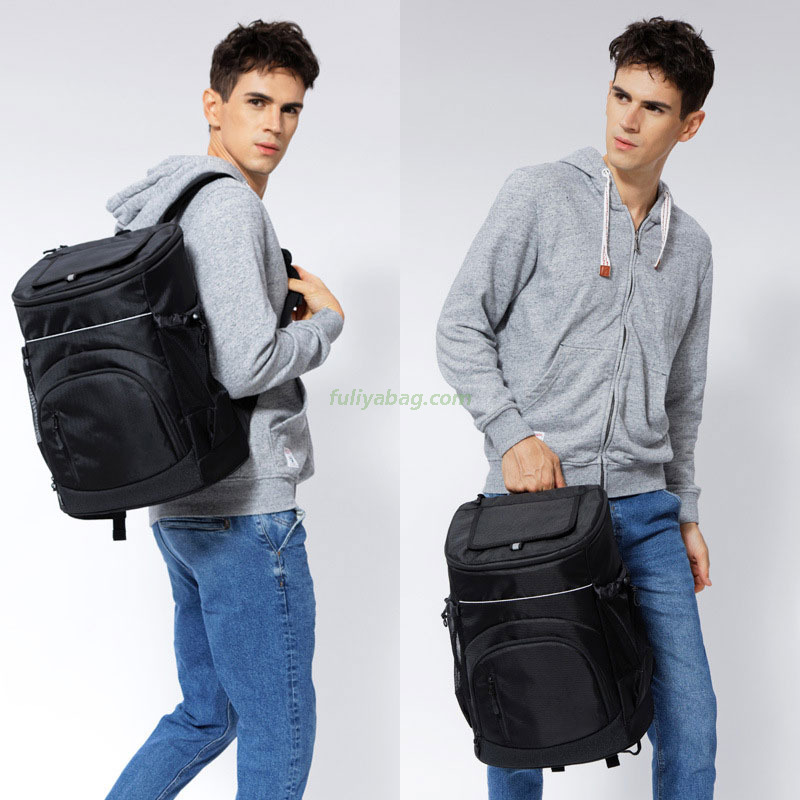 Custom 30L Leakproof Large Capacity Insulated Thermal Bag Wine Bottles Beer Carrier Cooler Backpack For Picnic Camping