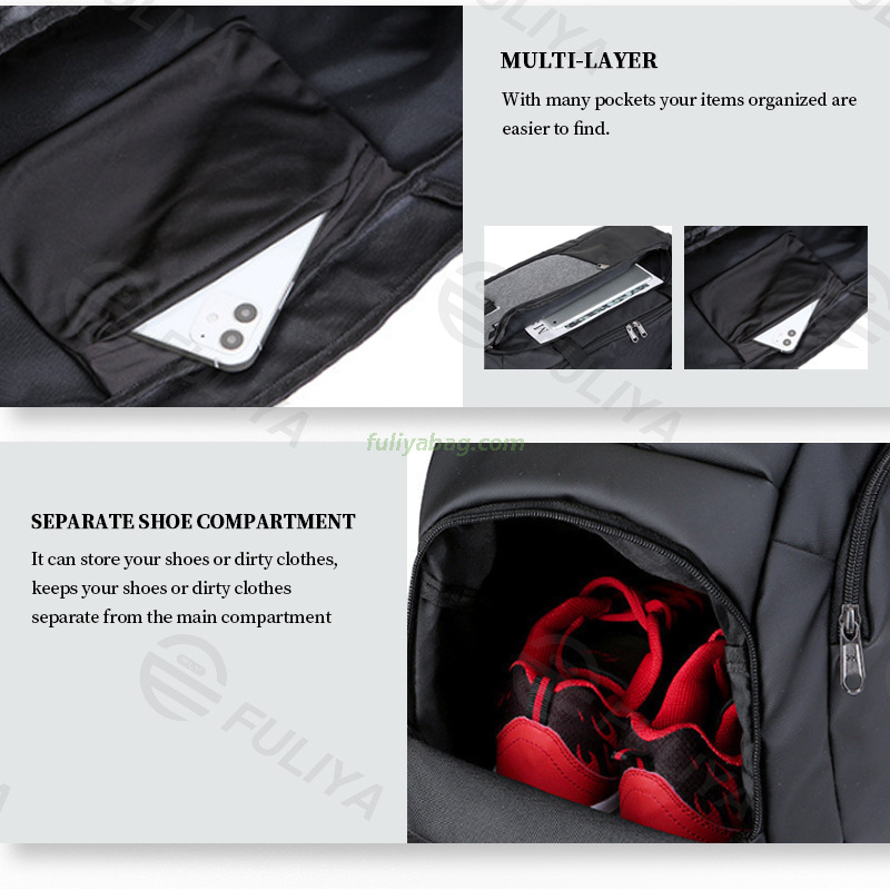 High Quality Men Women Custom Travel Bag Workout Waterproof Oxford Large Capacity Fitness Sport Gym Duffel Bags
