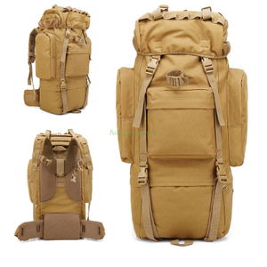 Custom Logo Oem Nylon Large Capacity Outdoor Hiking Sports Camouflage Black Trekking Camping Tactical Backpack