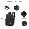 Usb Mochila Computer 15.6 Lightweight School Bags Men Business Backpack Minimalist Laptop Backpack Bag for Work