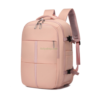 Large Capacity Custom Work Men Women Water Resistant Daypack Luggage Laptop Backpack with USB Charging Port Shoe Pouch