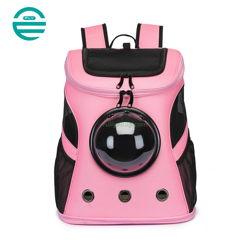 Wholesale OEM Pet Carrier Bag Pet Walking Travel Bag Oxford Durable Fold Carrier Backpack for Dogs Cats Puppies