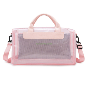 Custom Logo PVC Casual Transparent Storage Bag Waterproof Lightweight Outdoor Travel Swimming Duffle Sport Gym Bag