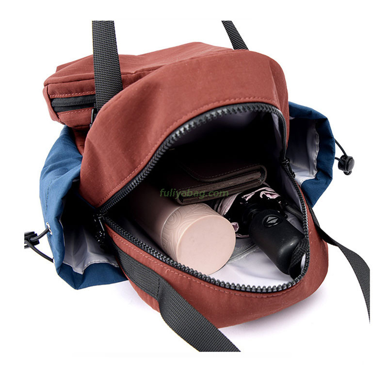 Men Women Nylon Waterproof School Bag Outdoor Travel Sports Student Backpack Multi-Functional Portable Fitness Backpack