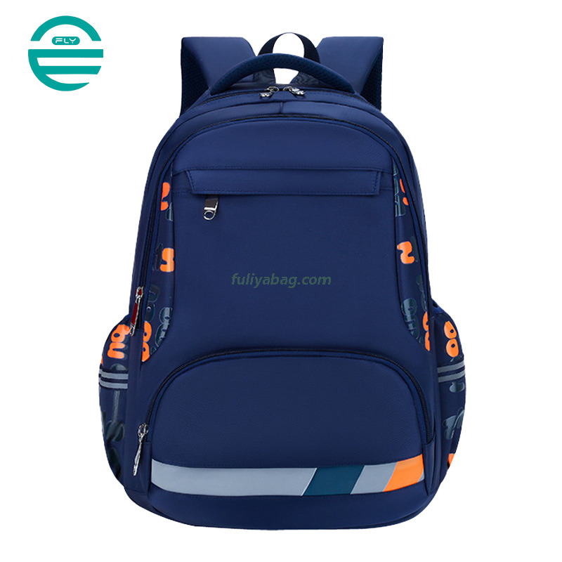Wholesale Custom Large Capacity Light Weight Boy Polyester backpack Children's Casual School Backpacks