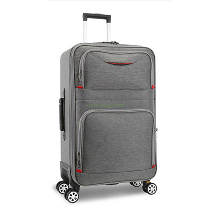 Customization Oxford Large Capacity Waterproof Cloth Luggage Set Soft Zipper Travel Bag Trolley Suitcase