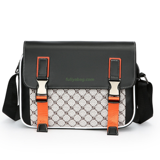 High Quality Waterproof Men's Fashionable Document Business Shoulder Bag Crossbody Bag With Custom Letter Decoration