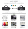 Custom Dry Wet Separation PU Leather Travel Handheld Bag Multifunctional Durable Large Capacity Sports Gym Duffel Bag
