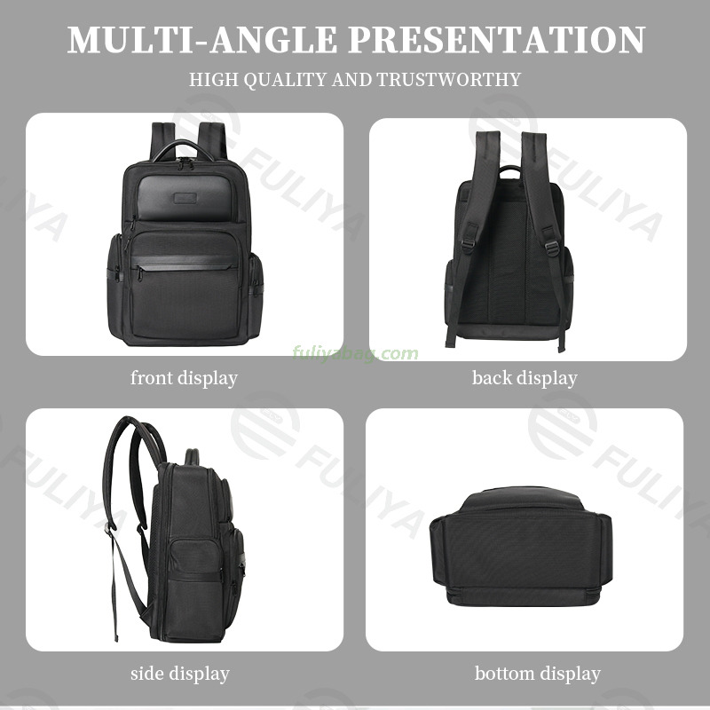 Custom Logo Colors Large Capacity 15.6 Inch Laptop Backpack Custom Logo Men Luxury Travel Business Backpack