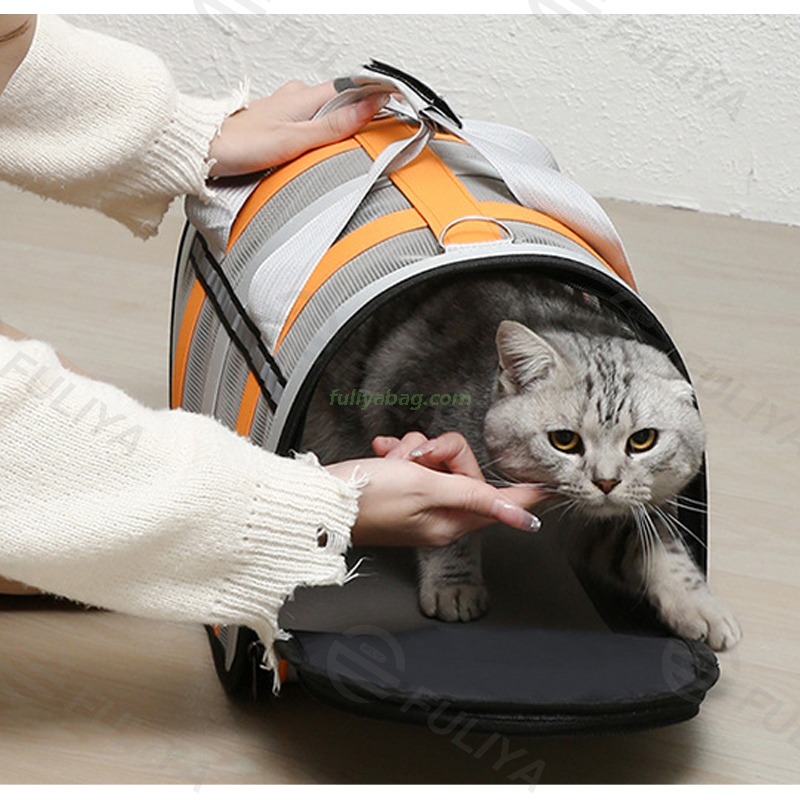 Custom Logo Colors Breathable Pet Tote Bags Pet Cat Dog Carrying Outdoor Travel Bag Luxury Puppy Carrier Bag