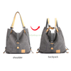 Factory Casual Handbag Convertible Backpack Large Capacity Canvas Pouch Bag Women's Shoulder Bags Tote Bag