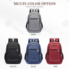 Solid Color Nylon Business College Shoulder Bag Portable Lightweight Universal Computer Schoolbag Laptop Backpack 