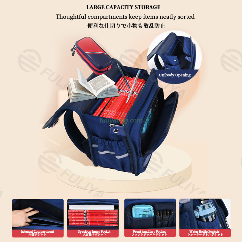 New Design British Style Children's Schoolbag Lightweight Water-Repellent Primary Nursery Students Kids School Bags