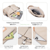 Fashion Waterproof College Students Men's Messenger Bag Large Capacity Multi Compartment Travel Crossbody Shoulder Bag