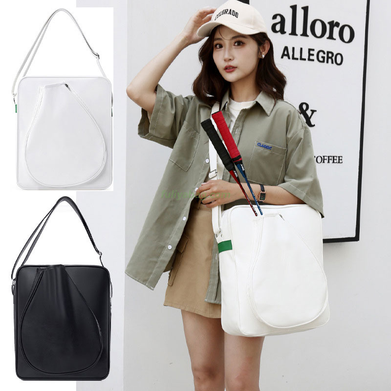 Customized Logo Outdoor Sports PU Tote Bag High Quality Sport Beach Tennis Racket Bag Pickleball Paddel Racket Bag
