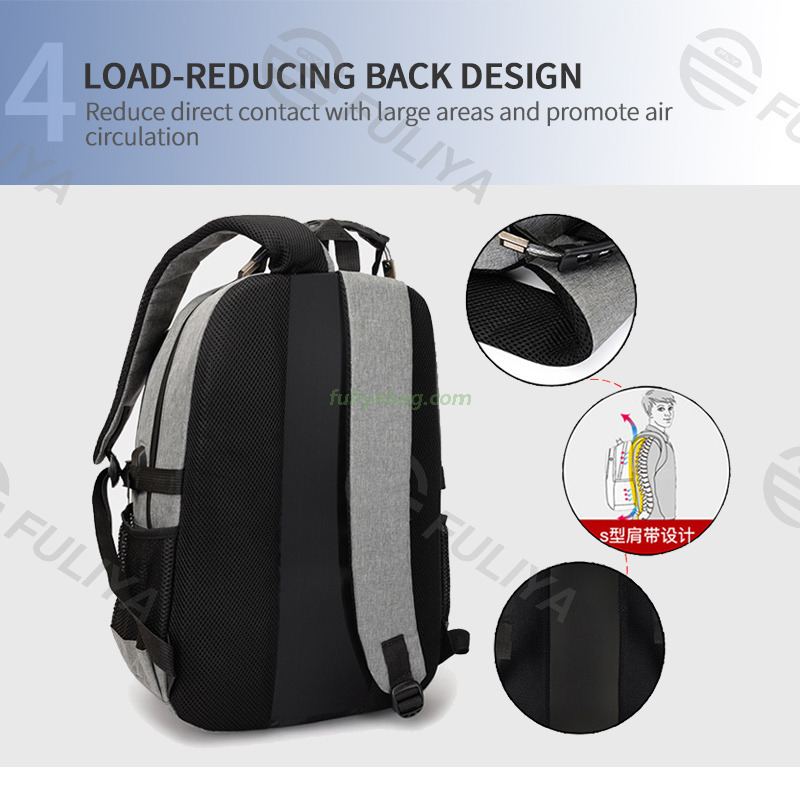 Custom Logo Oxford Student Backpack Portable Hiking Business Waterproof Travel Sports Laptop Backpack With USB Charging