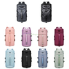 Custom Logo Fashionable PU Duffle Bag Portable Zipper Closure Shoe Compartment Sport Gym Travel Backpack for Men Women