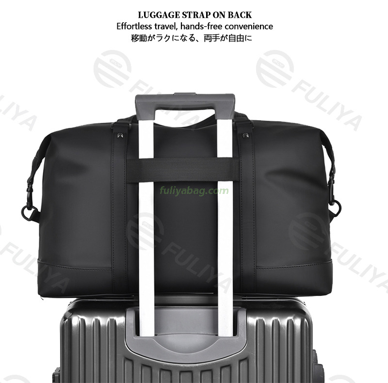 Unisex Large Capacity Portable Luggage Trolley Sleeve Duffel Bag Waterproof Outdoor Fitness Sports Travel Business Bag