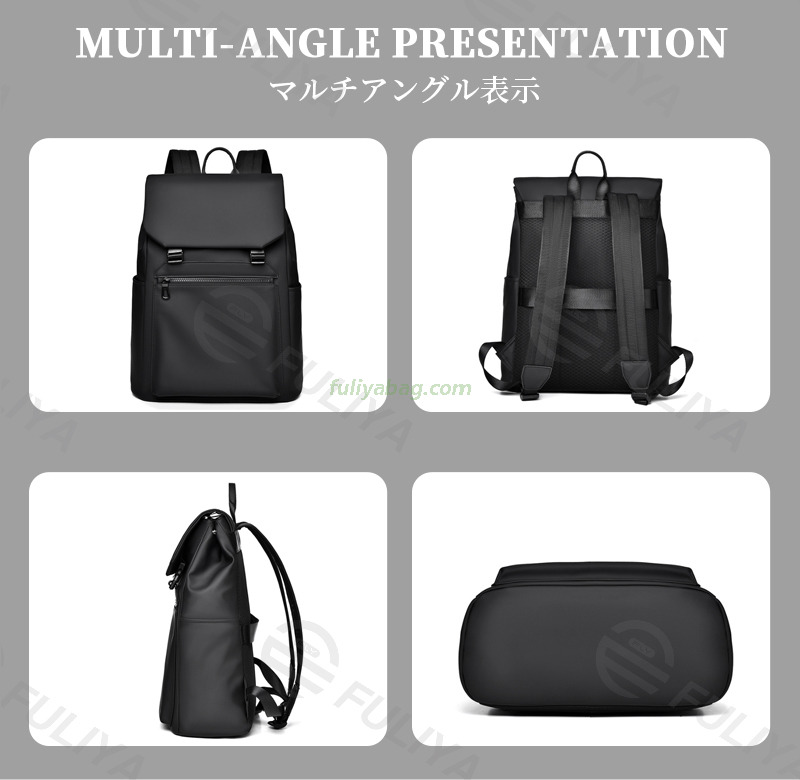 Waterproof Large Capacity Travel Laptop Backpack Luxury Pu Fabric Men's School Backpack Suitable for Daily Business Trip