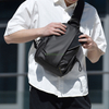 Custom Multifunctional Men's Shoulder Messenger Bag Durable Waterproof Zipper Closure Chest Bag With Headphones Hole