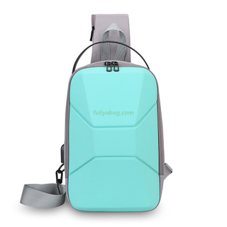 Multi-Functional Anti-Theft Outdoor Waist Crossbody Bag Men's Large Capacity Hard-Shell Chest Bag for Travel Office Use