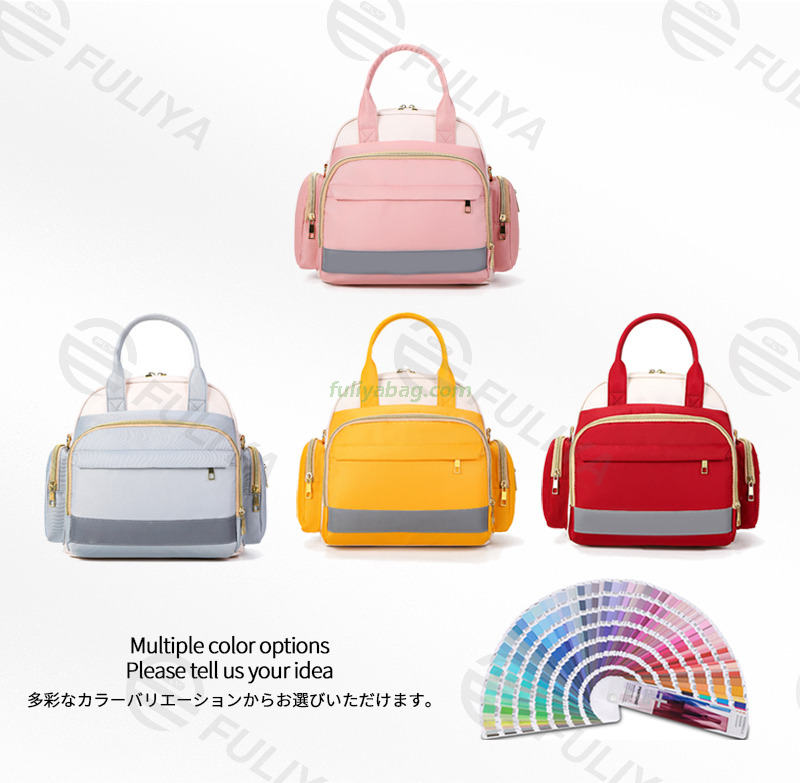 Stylish Hand Held Maternity Hospital Bag Large Capacity Multi Function Travel Mother Diaper Tote Bag Portable Mommy Bag