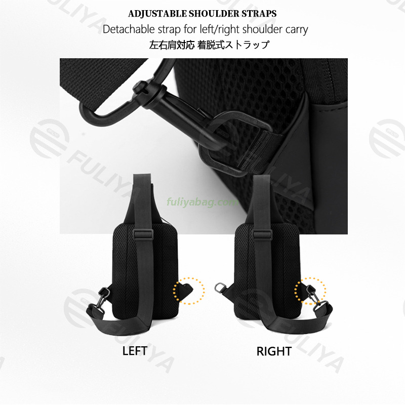 Fashion Running Mobile Phone Bag Casual Outdoor Sports Shoulder Crossbody Bag Multifunctional Mens Chest Sling Bag
