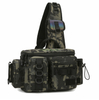 Wholesale Waterproof Oxford Camouflage Fishing Tackle Crossbody Bag Large Capacity Tactical Outdoor Fishing Rod Bag