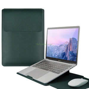 Customized Computer Tablet Notebook Protective Case Bag 13 14 15 16inch Ultra-thin Leather Laptop Sleeve Bag with Stand