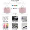 Custom Large Capacity Business Office Laptop Briefcase Tote Bag Water Resistant Messenger Bag for 13 14 15.6 Inch Laptop