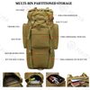 Custom Logo Oem Nylon Large Capacity Outdoor Hiking Sports Camouflage Black Trekking Camping Tactical Backpack