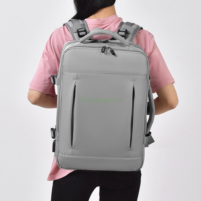 Custom Large Expandable Smart Travelling Bagpack Mens Women Business Travel Laptop Backpack With USB Charging Port