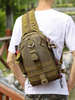 Outdoor Tactical Camouflage Fishing Rod Bag Waterproof Single Shoulder Fish Tackle Chest Bags Multi-purpose Backpack